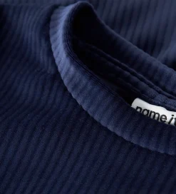 Name It Kjole - NmfVeloa - Velour - Navy Blazer