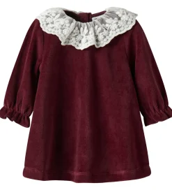 Name It Kjole - Velour - NbfRoxy - Burgundy