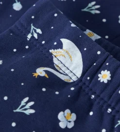 Name It Leggings - NmfDavina - AOP - Beacon Blue/Swans