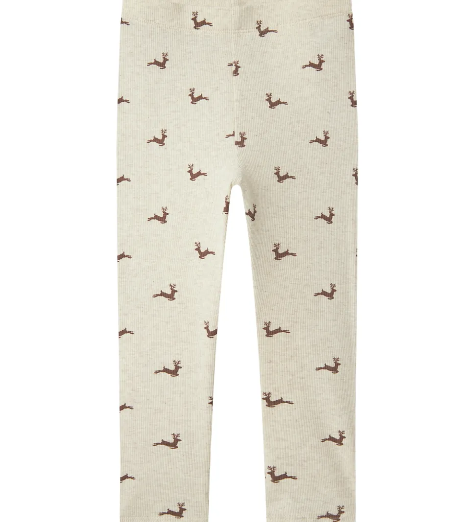 Name It Leggings - Rib - NmnRoko - Peyote Melange