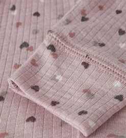 Name It Leggings - Uld/Modal - Rib - NbfWomi - Shadow Gray/Dots