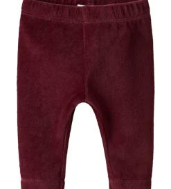 Name It Leggings - Velour - NbfRoxy - Burgundy