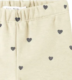 Name It Leggings m. Fleece - Noos - NmfTavina - Summer Sand m. H