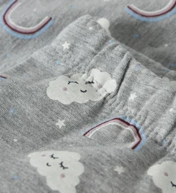 Name It Leggins - NmfDavina - AOP - Grey Melange/Rainbow Clouds