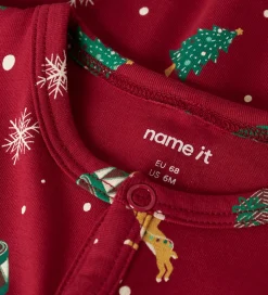 Name It Natdragt - NbnVismas - Jester Red/Xmas AOP Red
