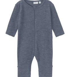 Name It Natdragt - Uld/Silke - Rib - NbmWossa - Folkstone Gray