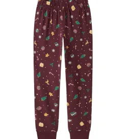 Name It Nattøj - NknVismas - Burgundy/Xmas AOP