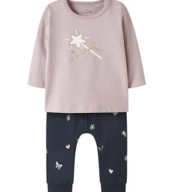 Name It Nattøj 2-delt - NbfVubie - Burnished Lilac/Navy Blazer