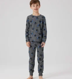 Name it Nattøj 2-delt - NkmNight - Mørkegråmeleret
