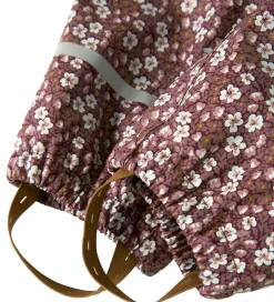 Name It Regndragt m. Fleece - NmfDry10 - Fig m. Blomster