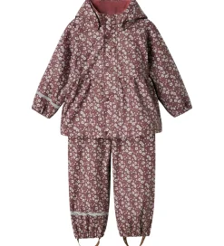 Name It Regntøj m. Seler - NmfDry10 - Fig m. Blomster