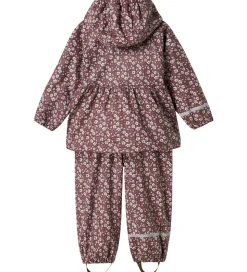 Name It Regntøj m. Seler - NmfDry10 - Fig m. Blomster