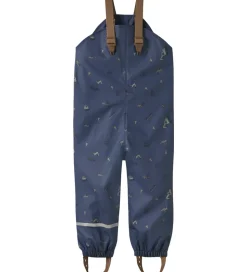 Name It Regntøj m. Seler - NmmDry10 - Vintage Indigo m. Print