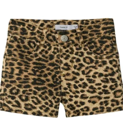 Name It Shorts - Denim - NmfRose - Silver Mink/Leopard