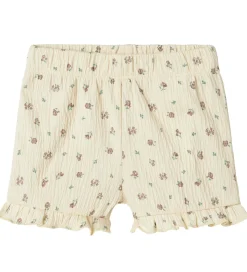 Name It Shorts - NbfJannis - Bleached Sand m. Blomster