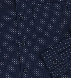 Name It Skjorte - NkmVilfred - Navy Blazer/Dot Kentucky Blue