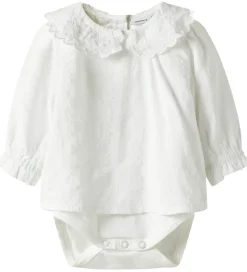 Name It Skjortebody - NbFRixi - Bright White/Lurex