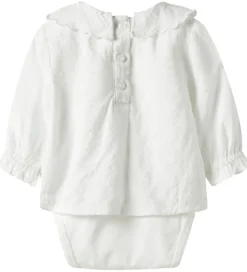 Name It Skjortebody - NbFRixi - Bright White/Lurex