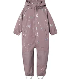 Name It Softshelldragt m. Fleece - Noos - NmfAlfa08 - Elderberry