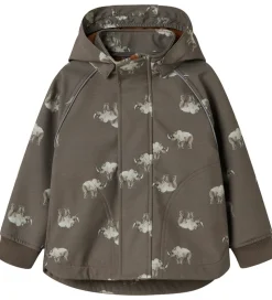 Name It Softshelljakke m. Fleece - NmmAlfa08 - Morel/Rhino