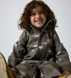 Name It Softshelljakke m. Fleece - NmmAlfa08 - Morel/Rhino