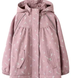 Name It Softshelljakke m. Fleece - NmfAlfa08 - Woodrose/Bird