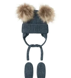 Name It Sæt - Hue/Luffer - Strik - NbnMora - Spellbound