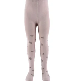 Name It Strømpebukser - Jacquard - Uld/Bomuld - NbfWak - Shadow