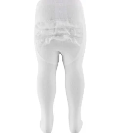 Name It Strømpebukser - NbfOpagna - Bright White m. Blonder