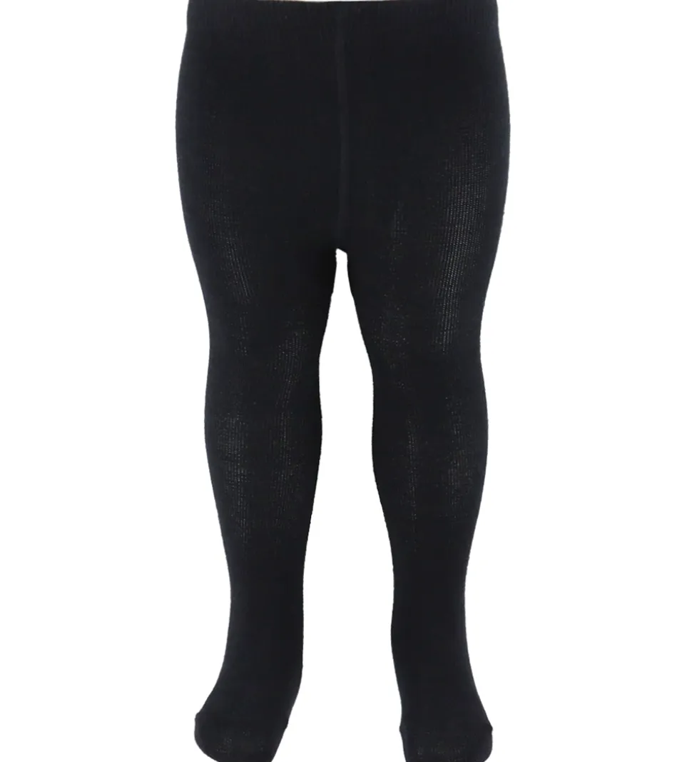 Name It Strømpebukser - Uld/Bomuld - NbmWak - Sort