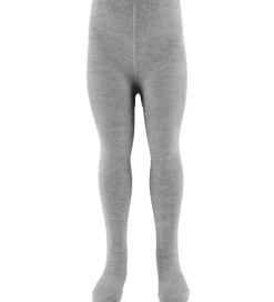 Name It Strømpebukser - Uld/Bomuld - NbmWak - Grey Melange