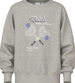 Name It Sweatshirt - NkfVenus - Grey Melange/Heart Rackets