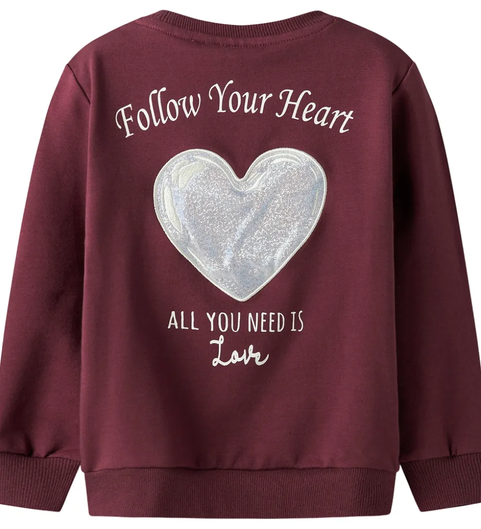 Name It Sweatshirt - NmfSakkina - Burgundy