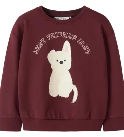 Name It Sweatshirt - NmfViloui - Burgundy/ Best Friend Club