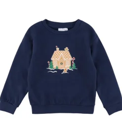 Name It Sweatshirt - NmfVismas - Navy Blazer/Gingerbread House