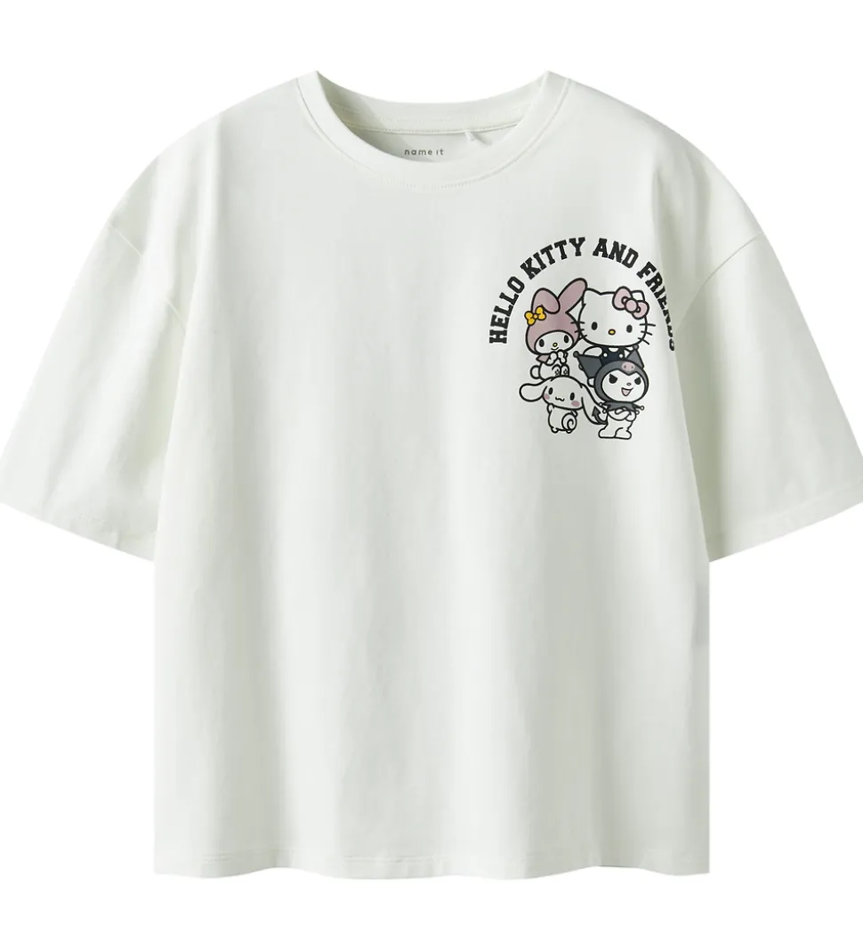 Name It T-shirt - NkfOda - Hello Kitty - Cloud Dancer