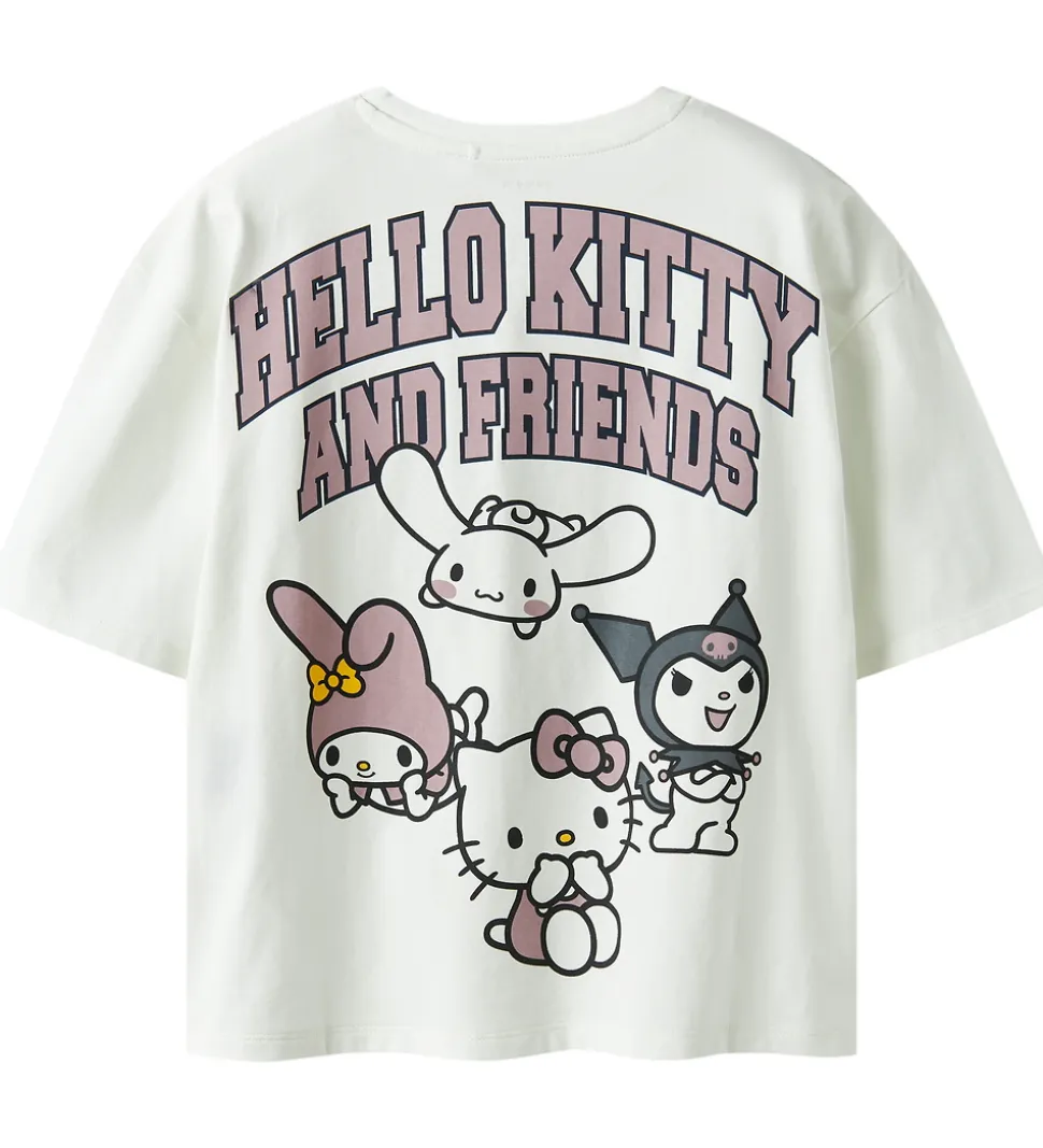 Name It T-shirt - NkfOda - Hello Kitty - Cloud Dancer