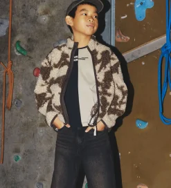 Name It T-shirt - NkmOzzi - Sort/Beige