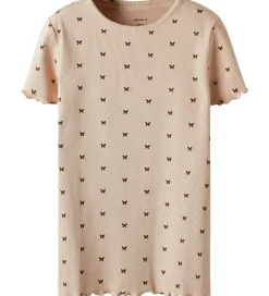 Name It T-shirt - Rib - NkfKarlia - Oxford Tan