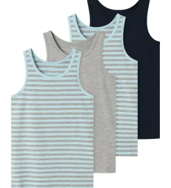 Name It Undertrøje - Noos - 4-pak - NkmTank - Aquamarine
