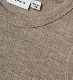 Name It Undertrøje - Uld - Rib - NmmWang - Satellite