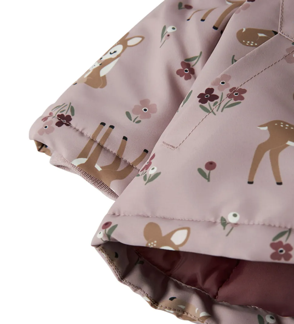 Name It Vinterjakke - NbfMaxi - Violet Ice/BAMBI