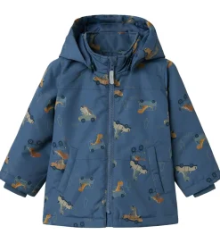 Name It Vinterjakke - Noos - NmmMax - Vintage Indigo/Dino Car