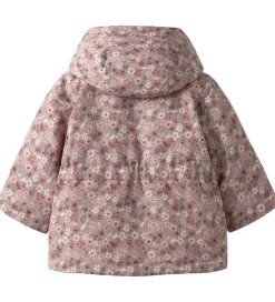 Name Vinterjakke - NbfMaxi - Woodrose/FLOWER