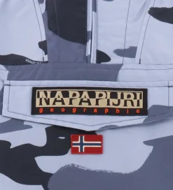 Napapijri Sommerjakke - Rainforest Anorak - Blue Camouflage