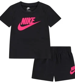Nike Shortssæt - T-shirt/Shorts - Hyper Pink/Black