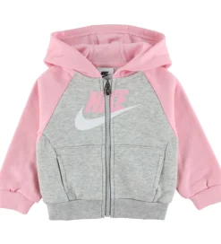 Nike Sweatsæt - Soft Pink/Gråmeleret