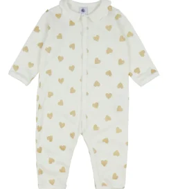 Petit Bateau Natdragt - Milk m. Glitter Hjerter
