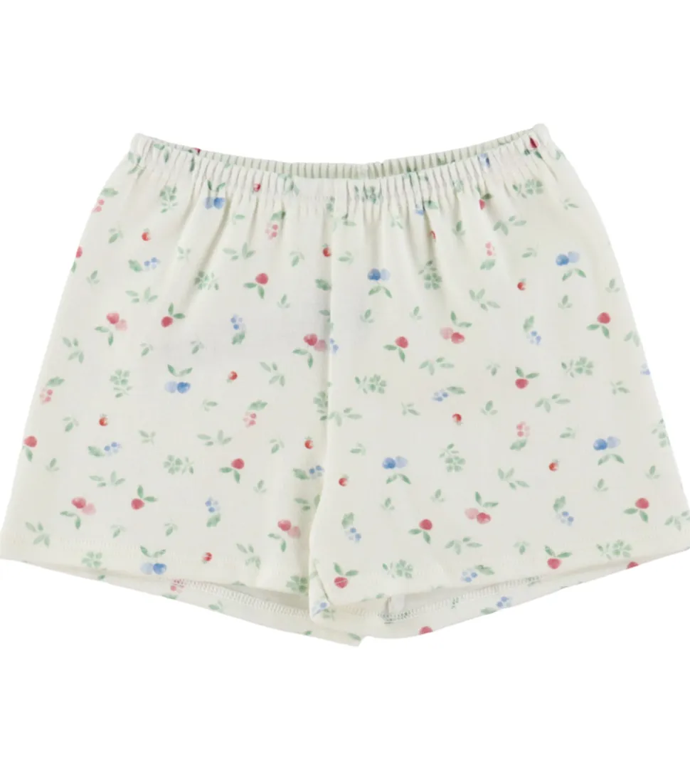 Petit Bateau Nattøj - 2-Delt - Marshmallow/Multicolor