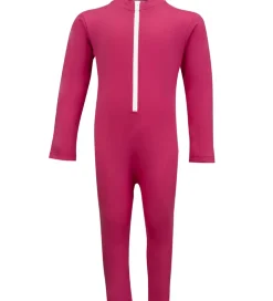 Petit Crabe Badeheldragt - Lou - UV50+ - Mulberry m. Kanin